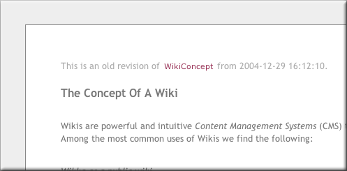 Revising a page Screenshot