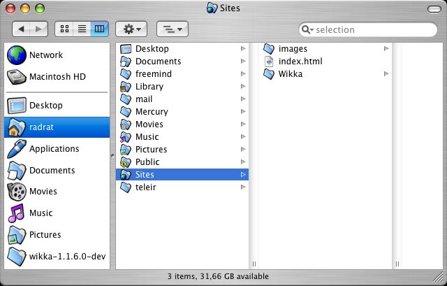 Move the Wikka folder to a directory accessible to your local server Wikka Installation Screenshot