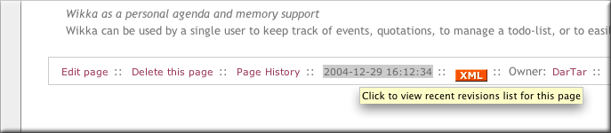 Revising a page Screenshot