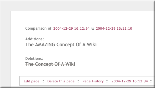 Revising a page Screenshot